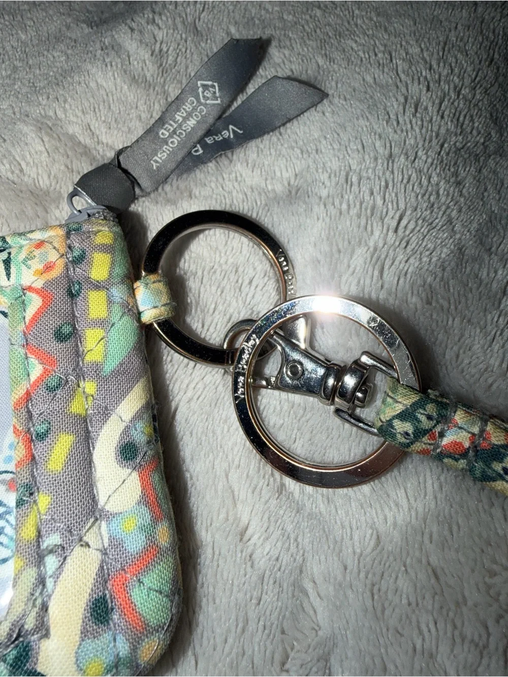 Vera Bradley Floral Print Lanyard Card & Key Holder in Multi-Color